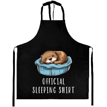 Discover Official sleeping pajama Aprons sea otter