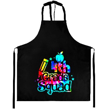 Discover Tie Dye 4th Grade Squad Back To School Teachers Aprons