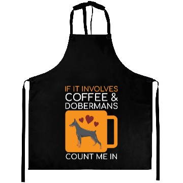 Discover Coffee Doberman Lover Aprons