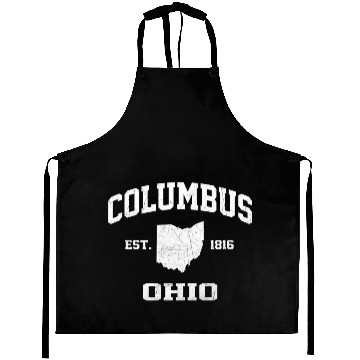 Discover Columbus Ohio Oh State Athletic Style Aprons