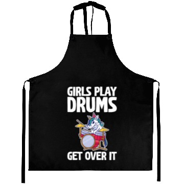 Discover Girls Play Drums, Get Over It 2 Aprons