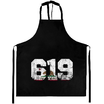 Discover Area Code 619 San Diego California Aprons