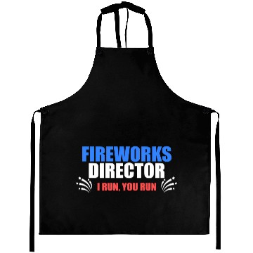 Discover FireworDirector I Run You Run July 4 Meme Aprons