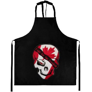Discover Canada flag skull Fight for the freedom Aprons