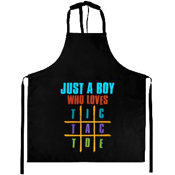 Discover Just A Boy Who Loves Tic Tac Toe Aprons