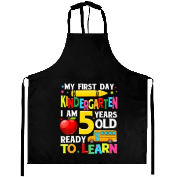 Discover My First Day Of Kindergarten Funny Back To School Aprons