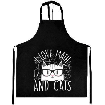 Discover I Love Math And Cats Kitty Cat Feline Aprons