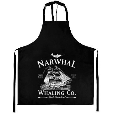 Discover Narwhal Whaling Co Aprons