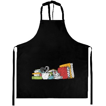 Discover Tea And Book Reading Aprons