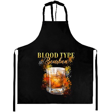 Discover Blood Type Bourbon Cocktail Bartender Aprons