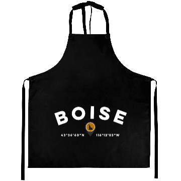 Discover Boise Idaho Id Map Aprons