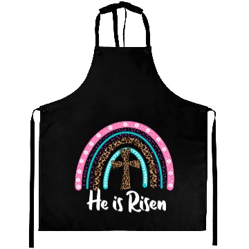 Discover Easter For Christian N Mom He Is Risen Leopard Aprons