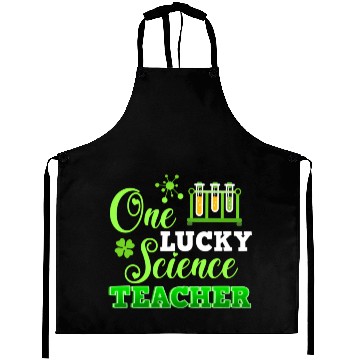 Discover One Lucky Science Teacher St PatricDay Aprons