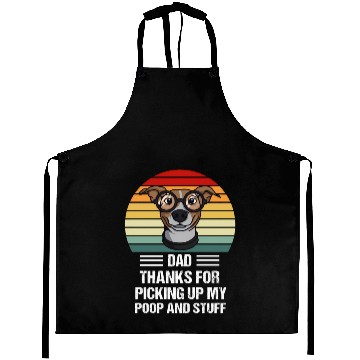 Discover Happy Father'S Day Dog Dad ThanFor Picking Up My P Aprons