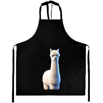 Discover fluffy alpaca Aprons