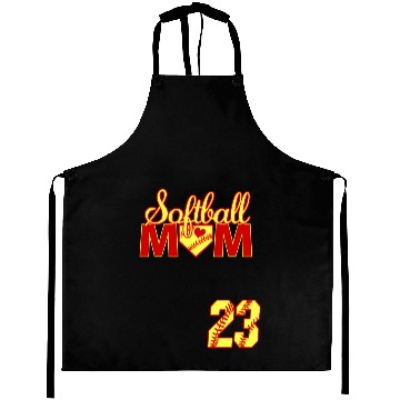 Discover Softball Mom Mother'S Day 23 Fastpitch Jersey Numb Aprons