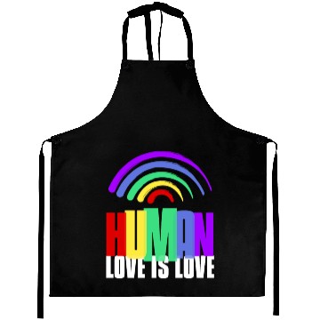 Discover Human Aprons LGBTQ Pride Rainbow Flag Gay Lesbian