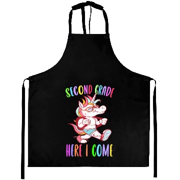 Discover Second Grade Here I Come Unicorn Rainbow Back to S Aprons