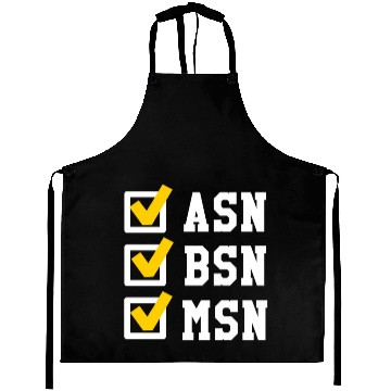 Discover Asn Bsn Msn Nursing Degree Checklist Graduation Aprons