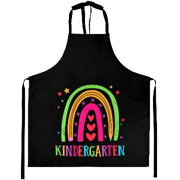 Discover Kindergarten Rainbow Teacher Student Back To Schoo Aprons