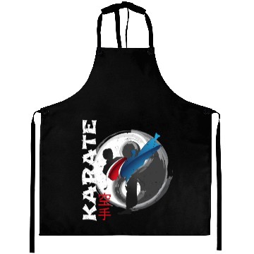 Discover Martial Side Kick Ying Yang Karate Aprons