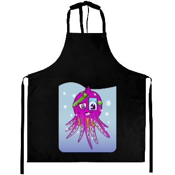 Discover Cute pink octopus Aprons