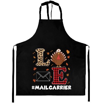 Discover Great Mail Carrier Thanksgiving Turkey Outfit Aprons