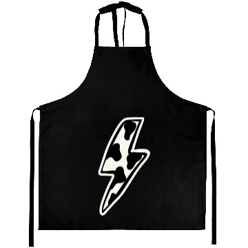 Discover Cow print lightning bolt Aprons