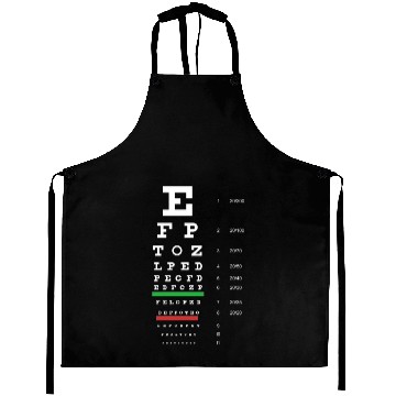 Discover Snellen Eye Chart Test Aprons