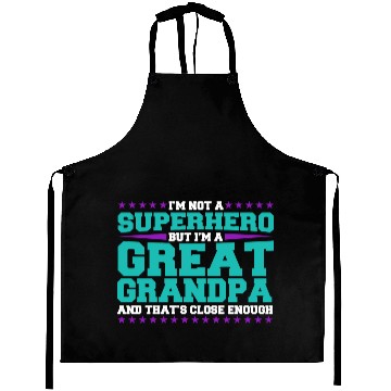 Discover Superhero Great Grandpa Aprons