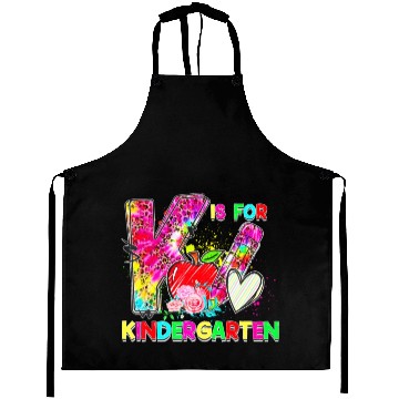 Discover Tie Dye Leopard K Is For Kindergarten Teacher Back Aprons
