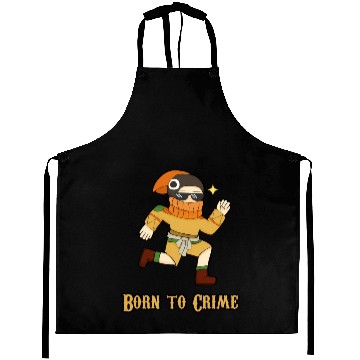 Discover Born To Crime Aprons
