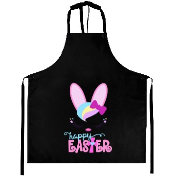 Discover Happy Easter Bunny Sleeping Face Christian Aprons