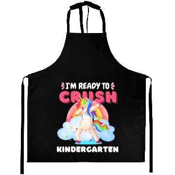 Discover Kindergarten Unicorn Rainbow Back to School Aprons