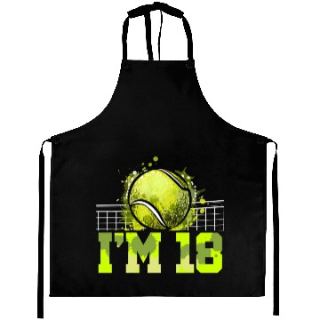 Discover I'm 18 Racket Sports Tennis Player Teen 18th Aprons