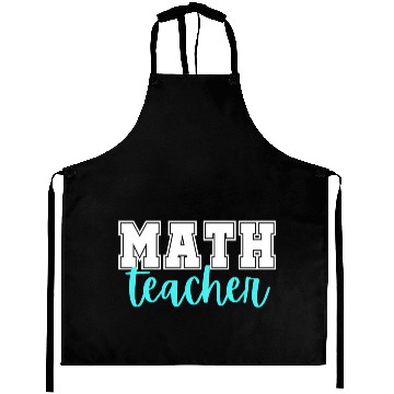 Discover Math Teacher College Print And Script Lettering Aprons