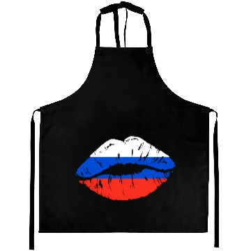 Discover Russian Flag Lips For Russians Russia Aprons