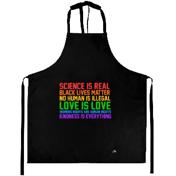 Discover Science Is Real Kindness Is Everything Aprons