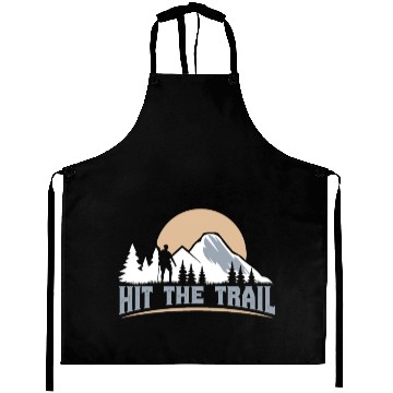 Discover Hit the Trail Mountaineers Wanderlust Hiking Aprons