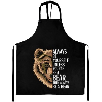 Discover Bear Grizzly Wildlife Animal For Aprons