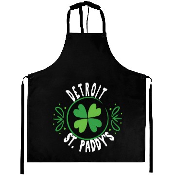 Discover Detroit St PatricDay St Paddys 313 Area Code Aprons