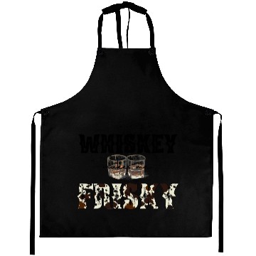 Discover Country Western Leopard Whiskey Makes Me Frisky Aprons