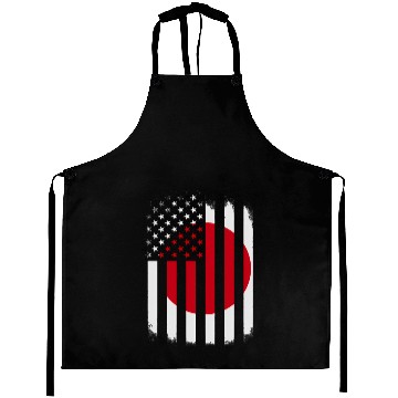 Discover Japan And America Flag Japanese American Flag Aprons