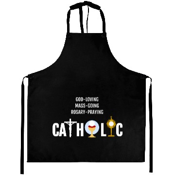 Discover God-Loving Mass-Going Rosary Catholic Aprons