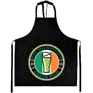 Discover Pat Mccrotch'S Irish Pub Green Beer St Patric Day Aprons