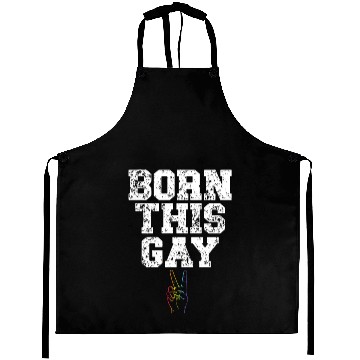 Discover Born This Gay Sexual Diversity Gay Pride LGBTQ Aprons