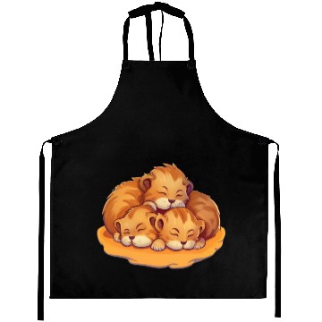 Discover Sleeping lion cubs Aprons