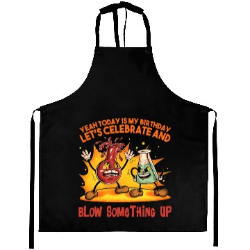 Discover Chemistry Science Chemist Student Funny Birthday Aprons
