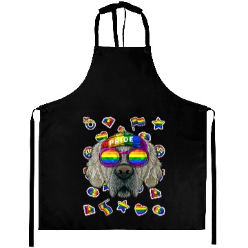 Discover Lgbt Golden Retriever Gay Pride Month Dog Rainbow Aprons