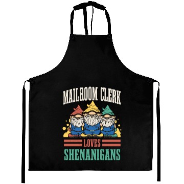 Discover Mailroom Clerk Loves Shenanigans St. Patrick's Day Aprons
